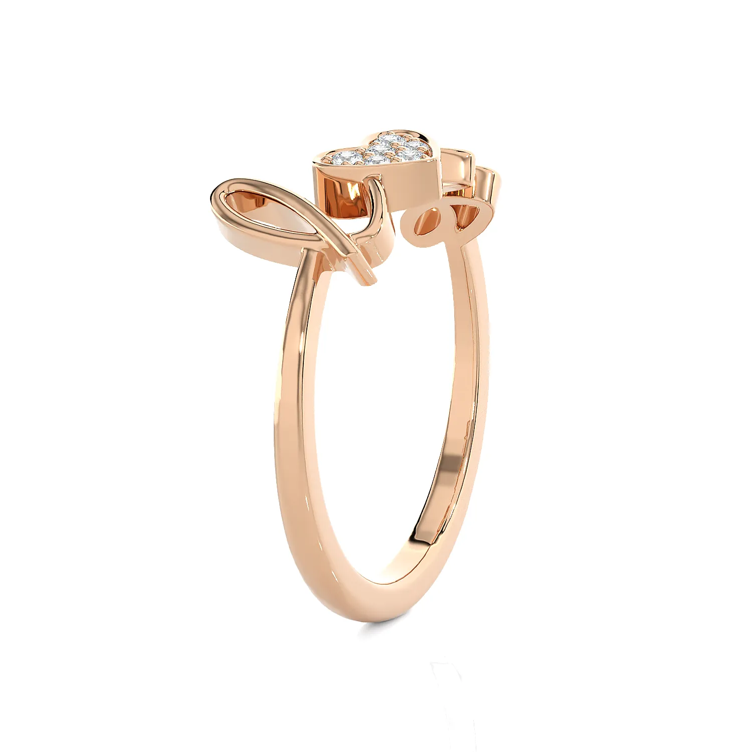 1/15 ctw Round Lab Grown Diamond Ring