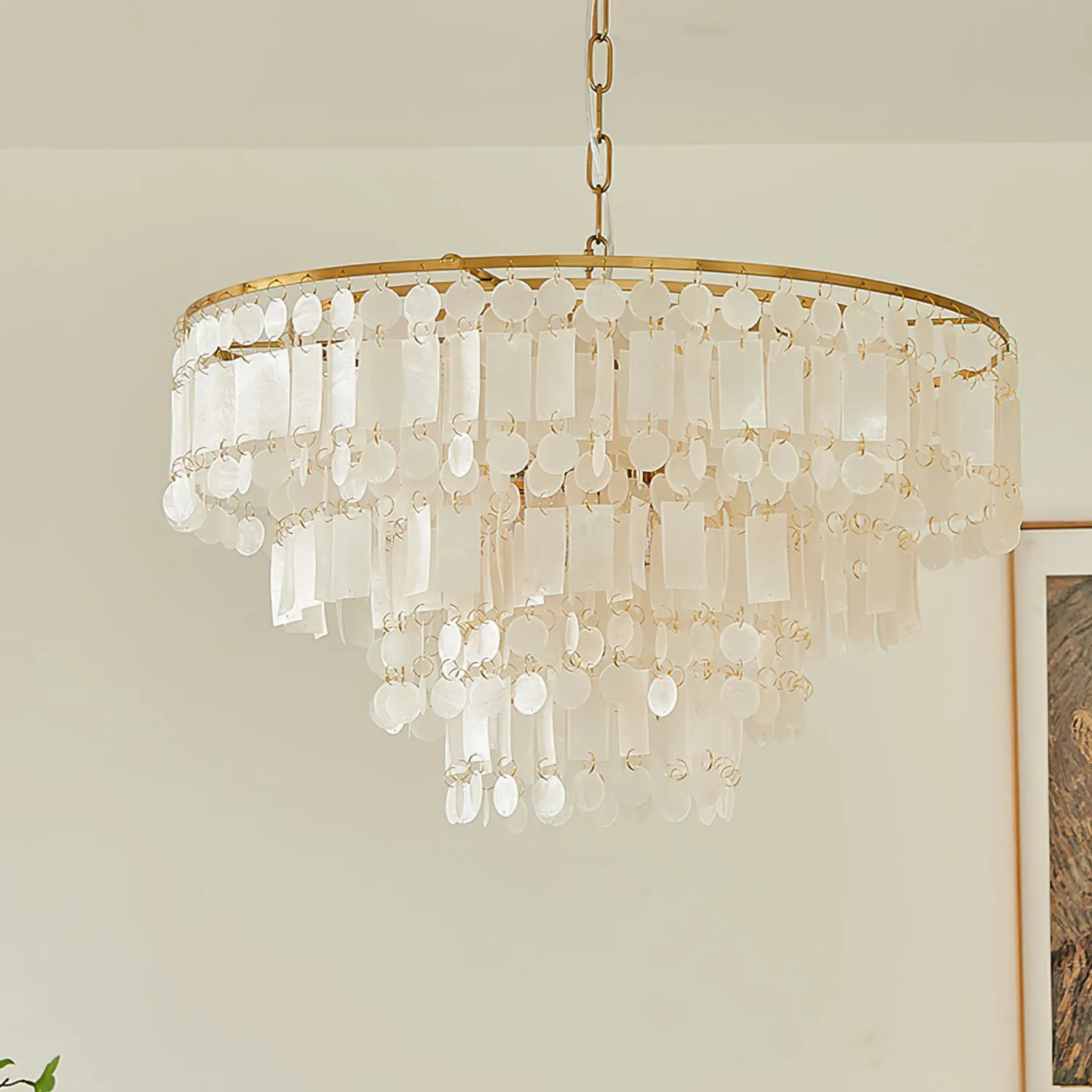 Capiz Shell Chandelier