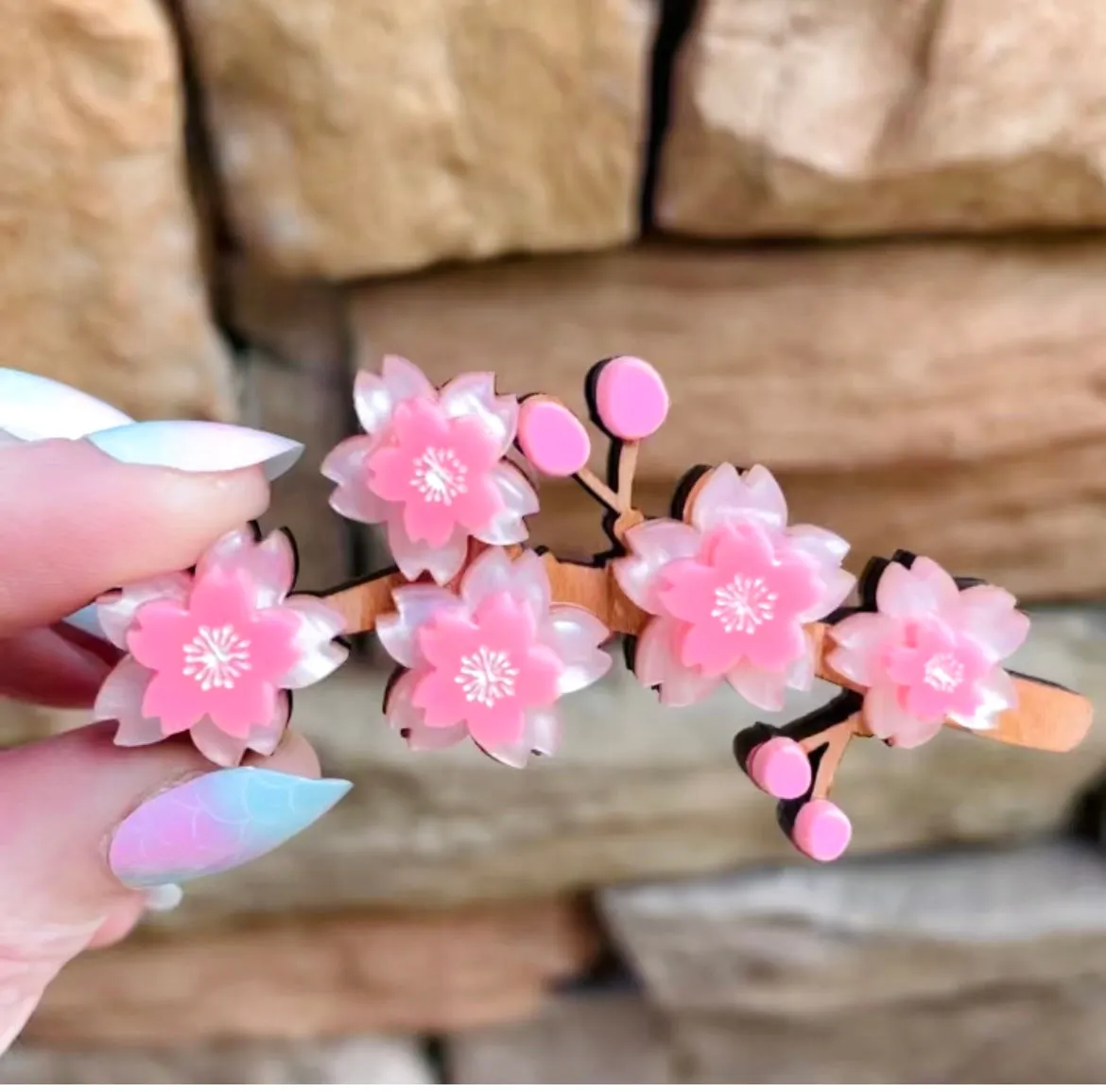 Cherry Blossom - Brooch - Set of 4
