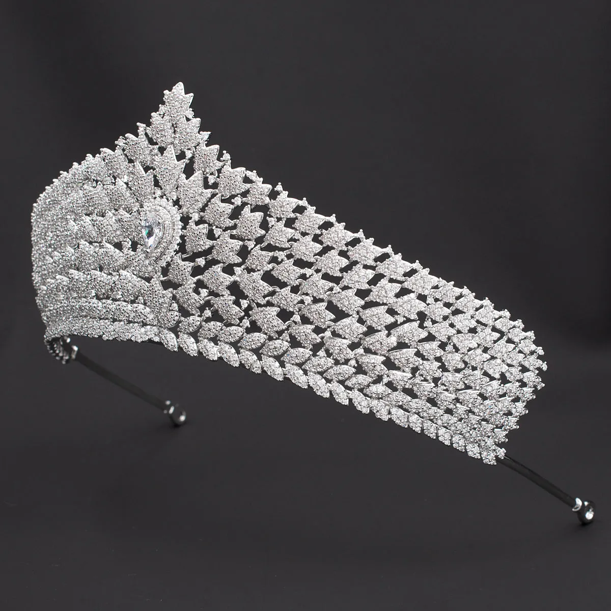 Cubic Zirconia Wedding Bridal Tiara Diadem Hair Accessories CH10245
