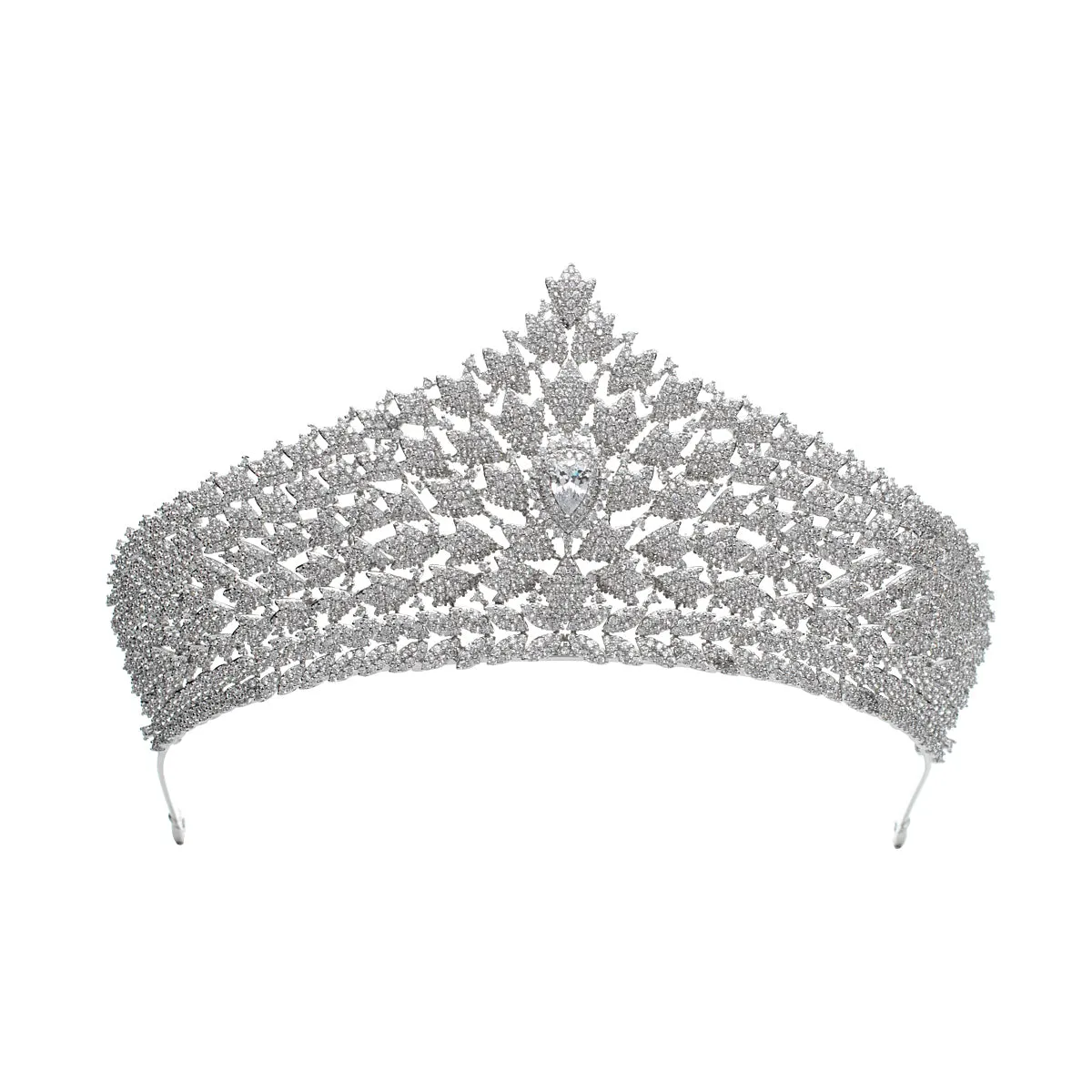 Cubic Zirconia Wedding Bridal Tiara Diadem Hair Accessories CH10245