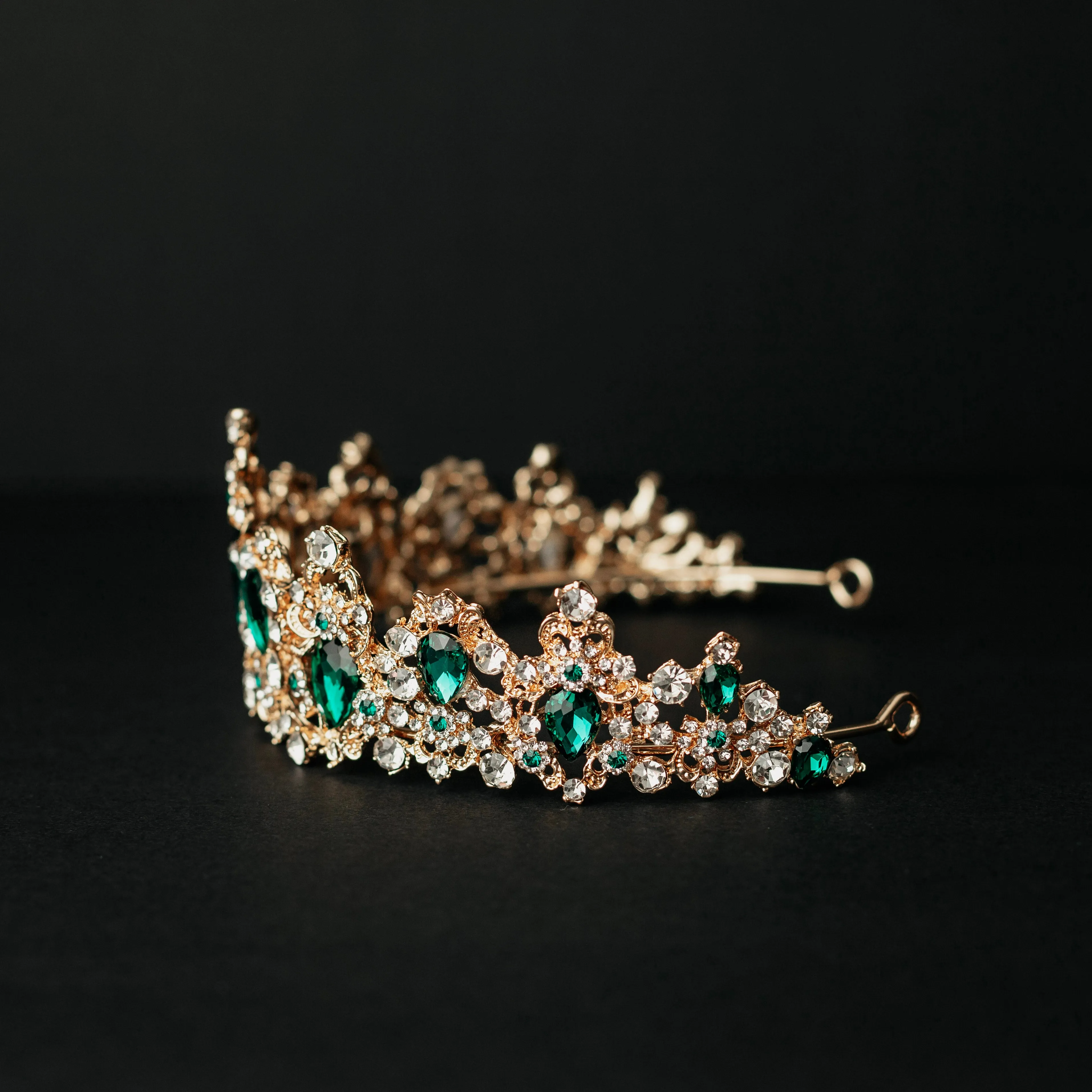 Michelle's Tiara in Green & Gold