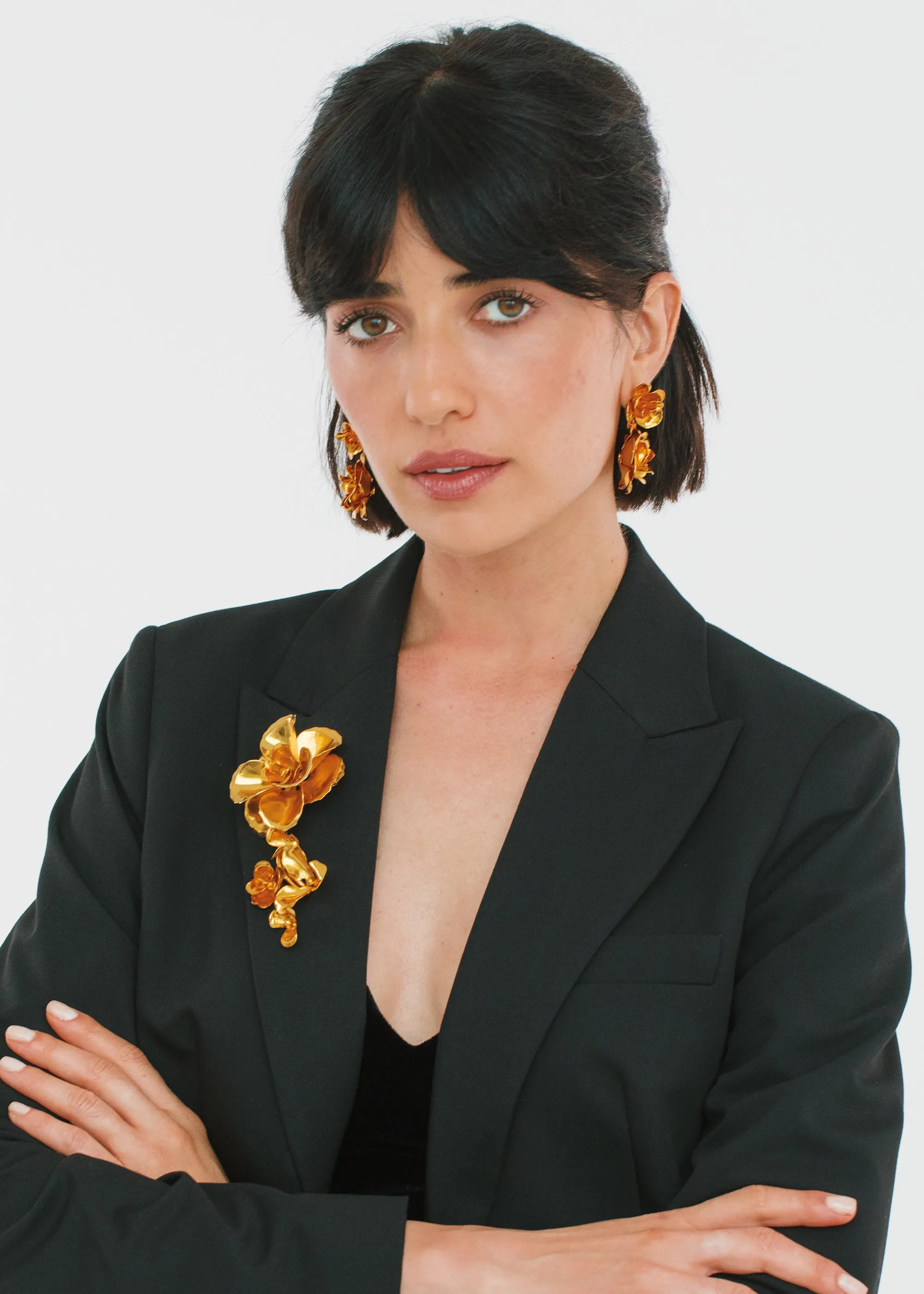 Rosaura Brooch -- Gold
