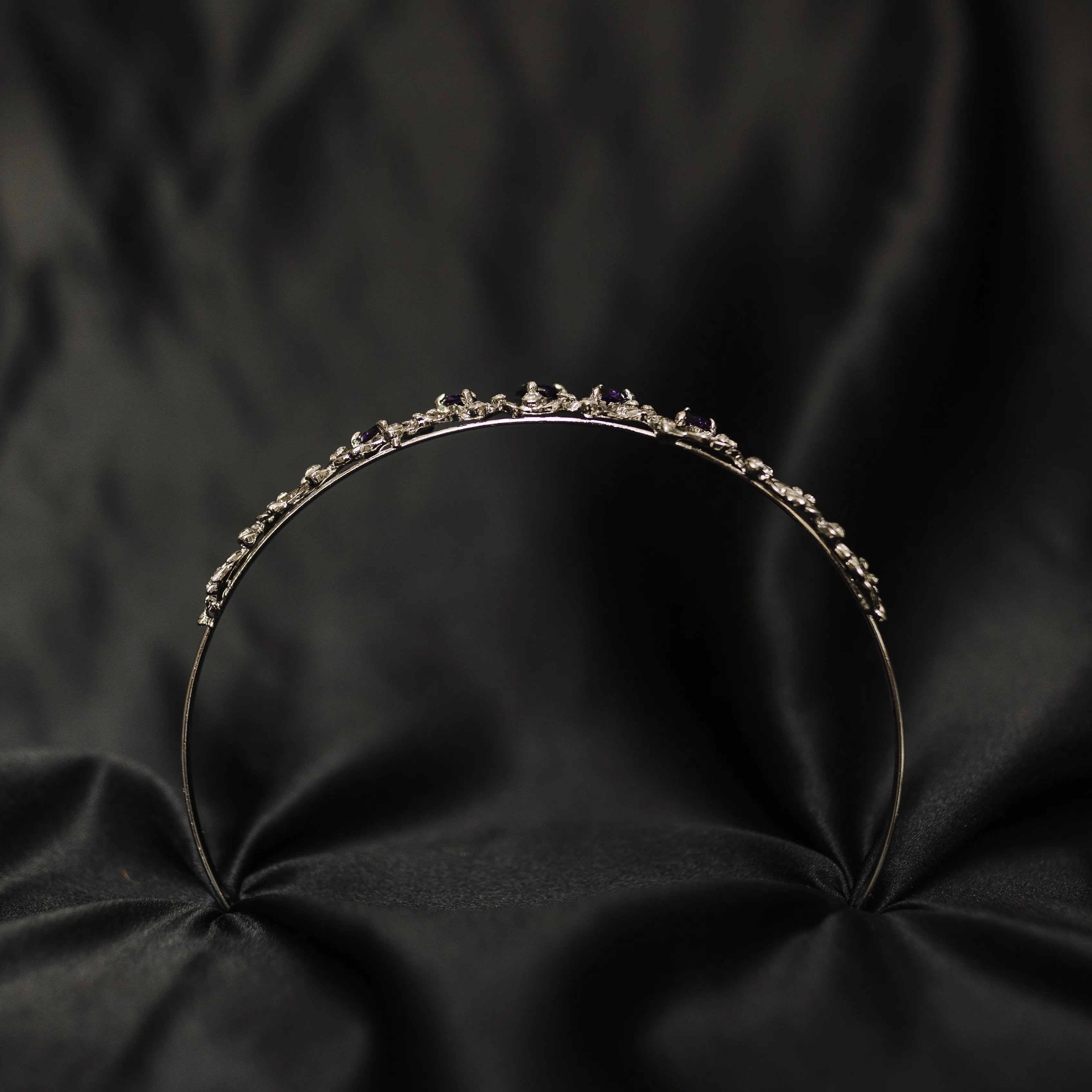 Sadie's Tiara in Purple & Silver