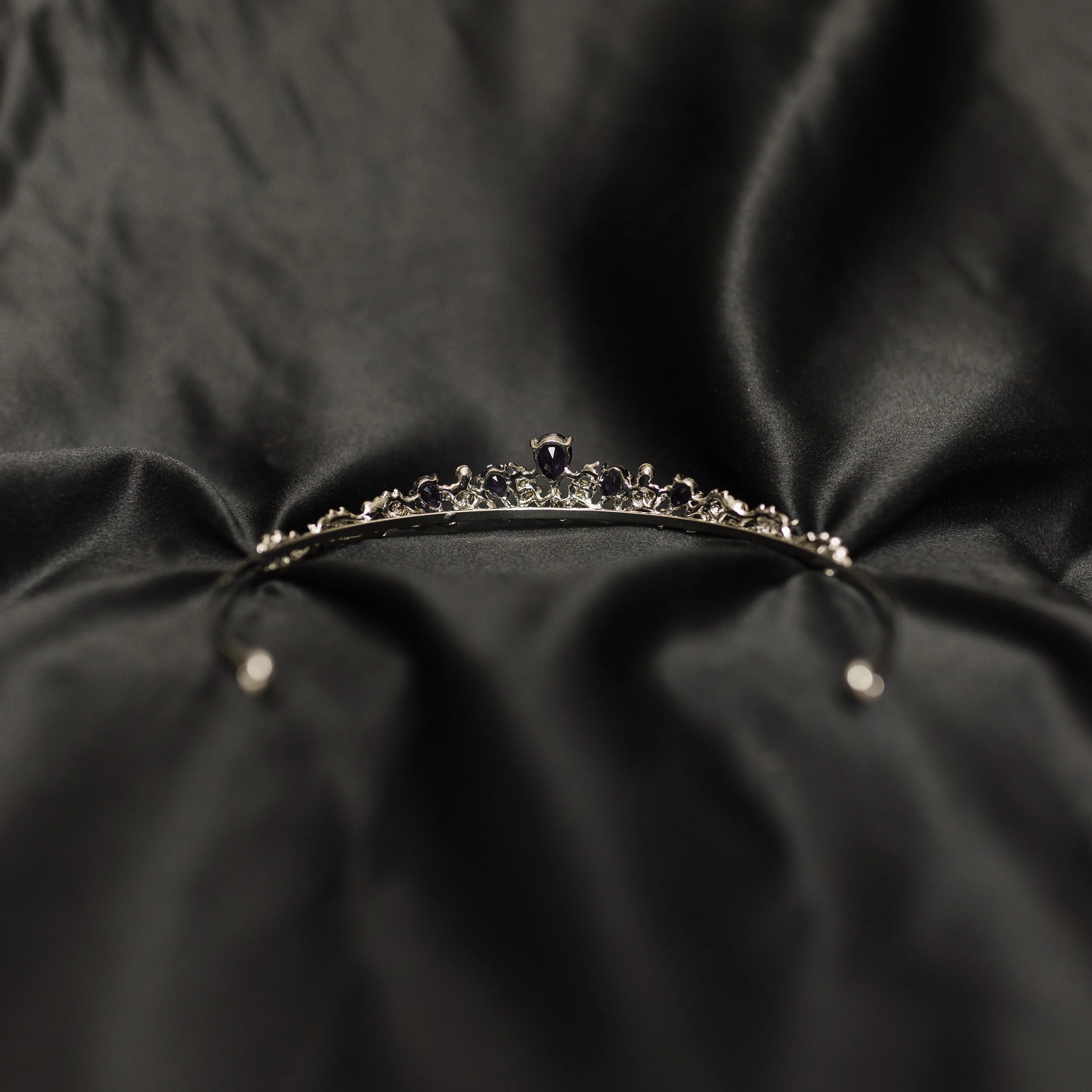 Sadie's Tiara in Purple & Silver