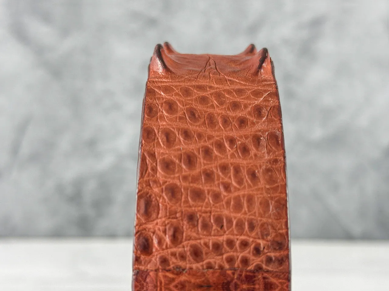 Saltwater Crocodile Belt: Cognac