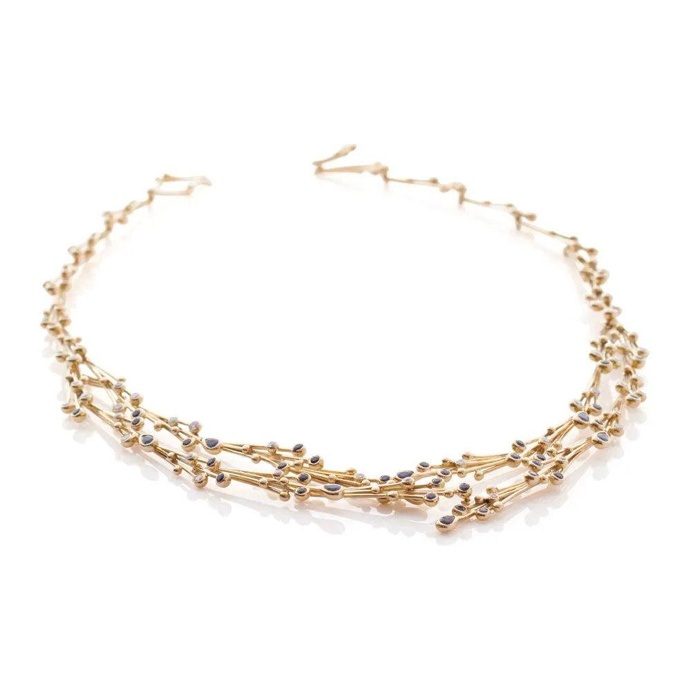 Sapphire and Diamond Necklace