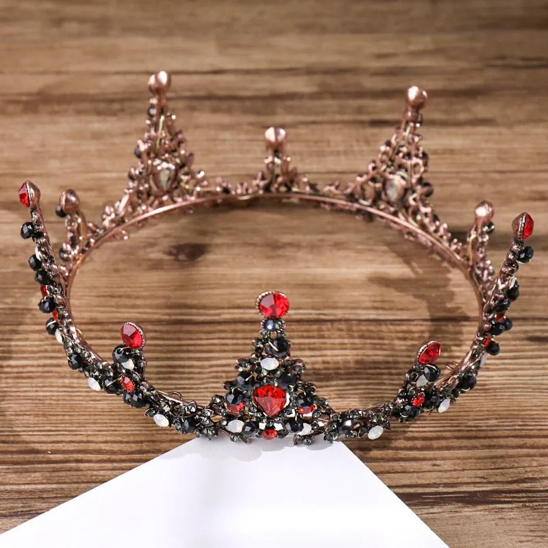 Show Stopping Red Crystal Crown