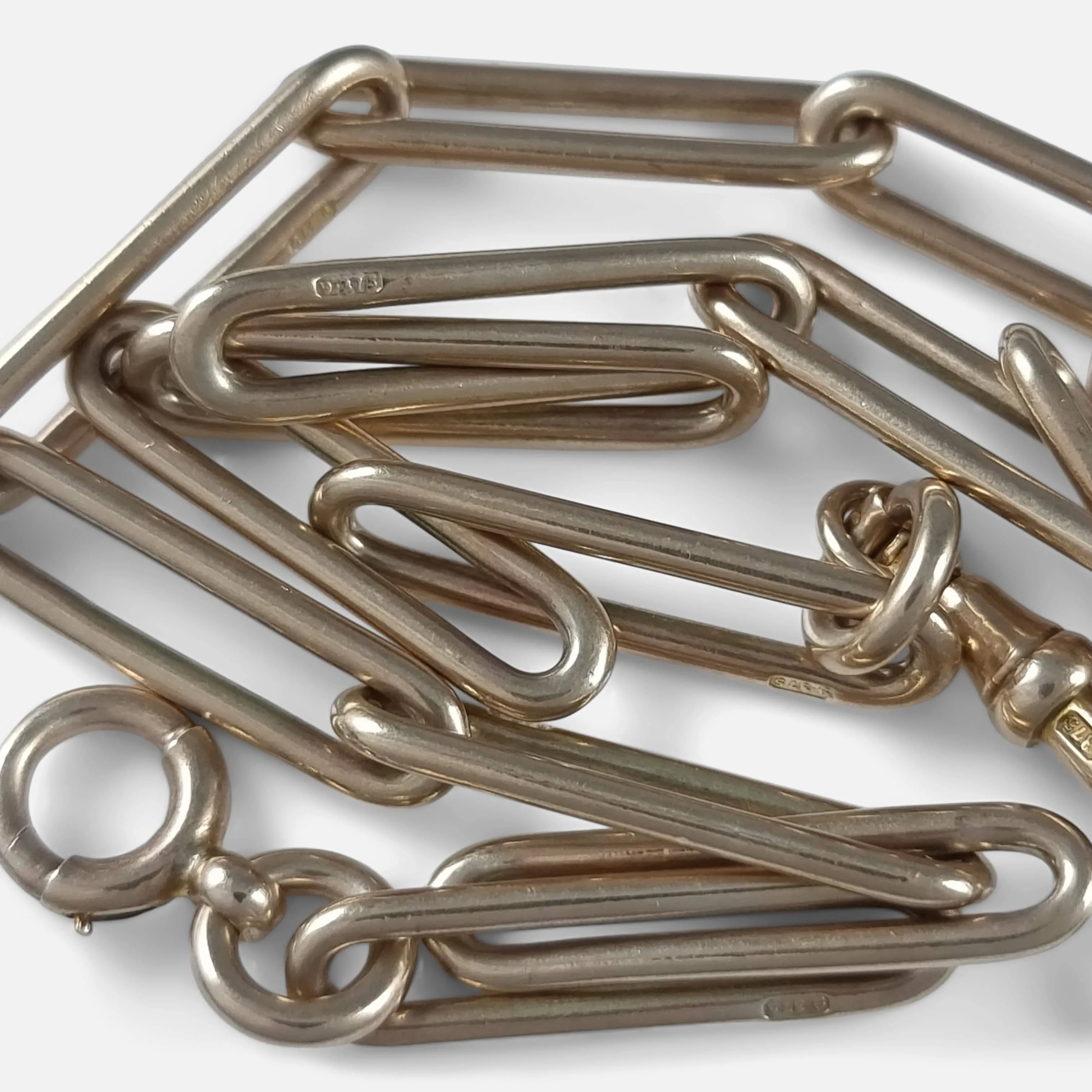 Victorian 9ct Yellow Gold Albert Watch Chain - 48.8g